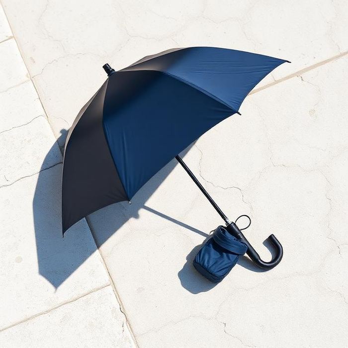 Compact travel umbrella